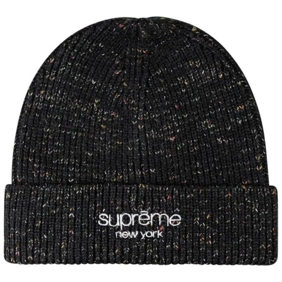 Supreme Other - 🆕 NWT Supreme Rainbow Speckle Beanie in Black